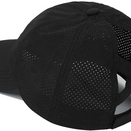 Quick Drying Ponytail Hat for Women Criss Cross Adjustable Baseball Cap UV Protection Sun Hats