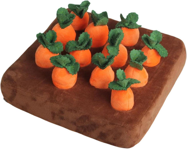 Dog Carrot Plush Toy Vegetable Fruit for Dogs Cats IQ Toy Pull The Carrot Stuffed Toy Molars Toy Pet