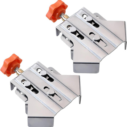 2pcs Stainless Steel Right Angle Clamp, 90 Degree Right Angle Clamp for Woodworking, Photo Framing