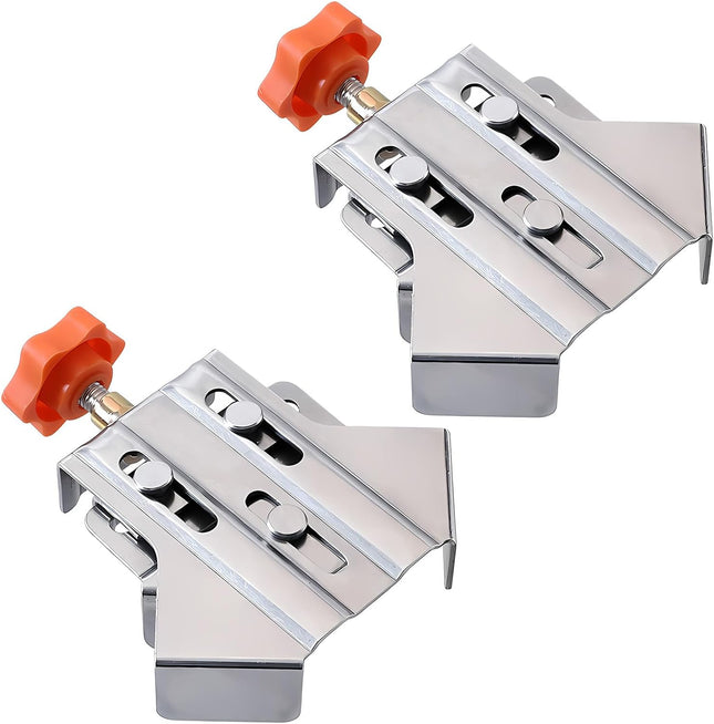 2pcs Stainless Steel Right Angle Clamp 90 Degree Right Angle Clamp for Woodworking Photo Framing