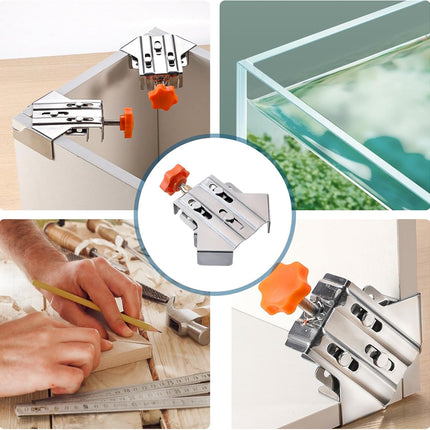 2pcs Stainless Steel Right Angle Clamp, 90 Degree Right Angle Clamp for Woodworking, Photo Framing