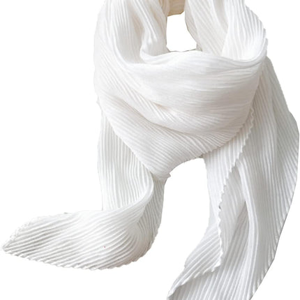 Crinkle Solid Color Cotton Hemp Small Square Scarfs Silk Scarf,Female Four Seasons Thin Wrap Scarf Head Shawl