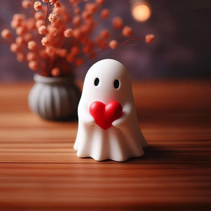 Ghost Figurine Ghost Decor, Spooky Resin Middle Finger Statue, Cute Decoration for Gift Props Tabletop Home Decor Best Gifts for Anniversary Weddings New Year