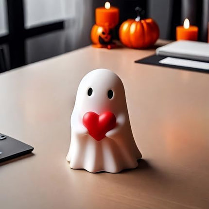 Ghost Figurine Ghost Decor, Spooky Resin Middle Finger Statue, Cute Decoration for Gift Props Tabletop Home Decor Best Gifts for Anniversary Weddings New Year