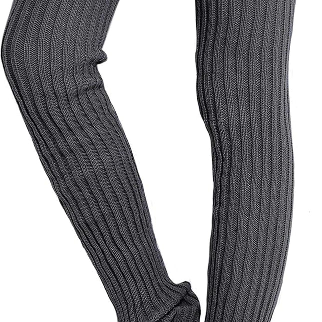 Women's Winter Thick Knit Extra Long Thigh High Leg Warmers