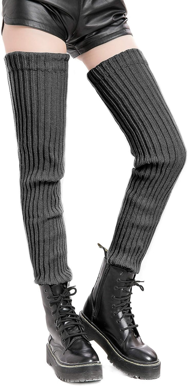 Women's Winter Thick Knit Extra Long Thigh High Leg Warmers – product detail