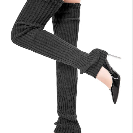 Women's Winter Thick Knit Extra Long Thigh High Leg Warmers
