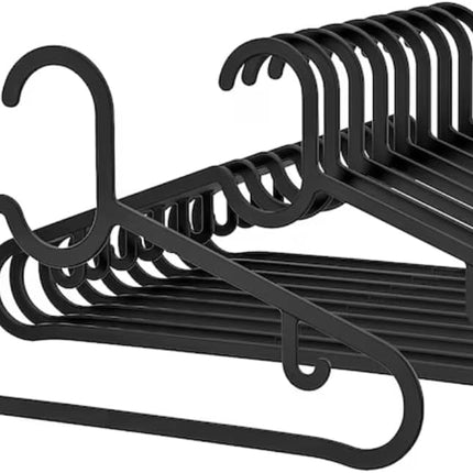 Hangers Flexible Sturdy Black (20 Pack)