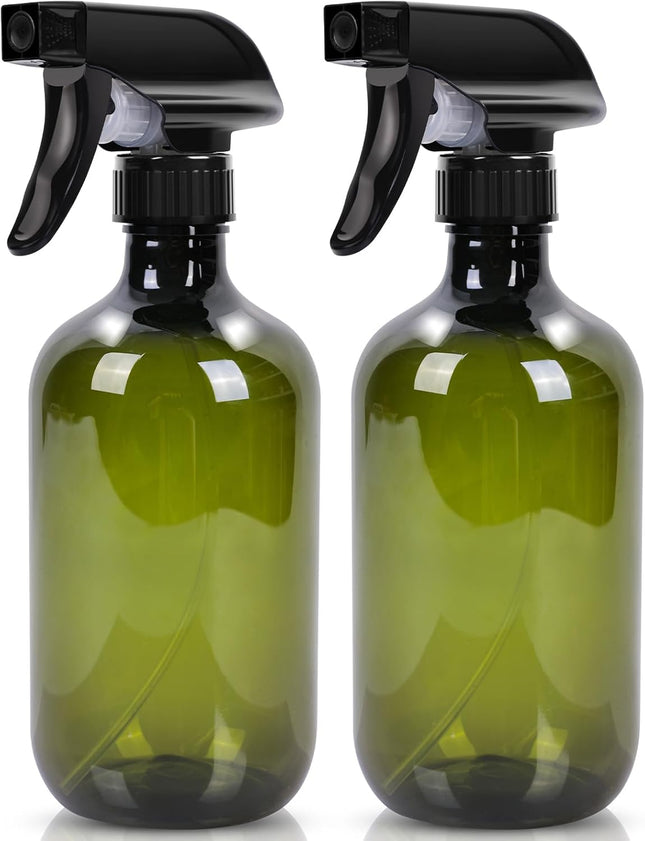 Cleaning Spray Bottles for Plants Misters for Inside 2 Pack 16.9 oz Squirt Bottle Water Spray in Green