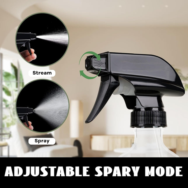 Plastic Spray Bottles 3 Pack Refillable 16 oz Empty Spray Bottle for Cleaning Solution Durable – product detail