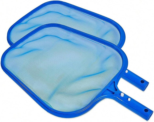 2 Pack Pool Skimmer Net Hot Tubs Nets Fine Mesh Leaf Rake for Cleaning Surface of Pond Swimming Pool