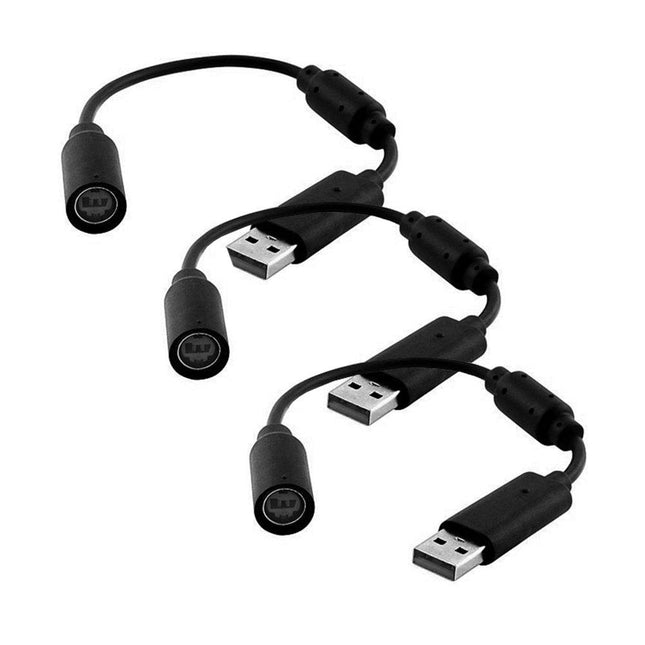 Replacement Dongle USB Controller Breakaway Cable Cord Game Controller Adapter for Xbox 360 PC Wired (3