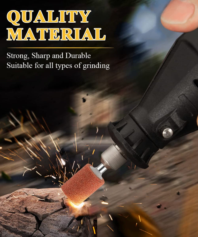 Sanding Bits for Dremel Rotary Tool Grinding Stone Sanding Drill Bits with 1/8 Shank Aluminium – product detail