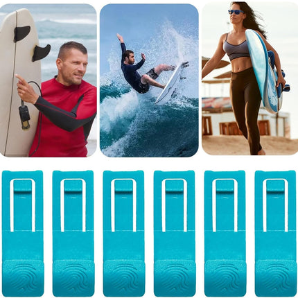 Paddle Board Fin Clips - Surfboard Fin Clips | 6 Watershed Fin Clip | Surfing Gear Fin Bracket | Fastener Base Pin Replacement Buckle Shark-Fin Device Accessories