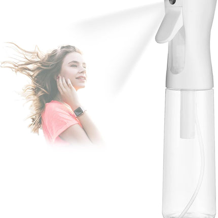 Continuous Spray Bottle for Hair (10.1oz/300ml) Home Essentials Spray Bottles For Cleaning Empty Ultra Fine Water Mister Sprayer For Hairstyling Garden Plants Curly Hair Perfume Pets, Barbers, Salons