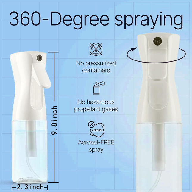 Continuous Spray Bottle for Hair (10.1oz/300ml) Home Essentials Spray Bottles For Cleaning Empty – product detail
