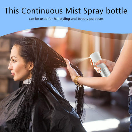 Continuous Spray Bottle for Hair (10.1oz/300ml) Home Essentials Spray Bottles For Cleaning Empty Ultra Fine Water Mister Sprayer For Hairstyling Garden Plants Curly Hair Perfume Pets, Barbers, Salons