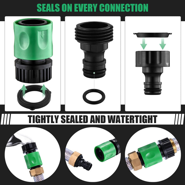 16 Pieces Garden Water Hose Quick Connectors 3/4 Inch GHT Male and Female Water Hose Quick Connect – product detail