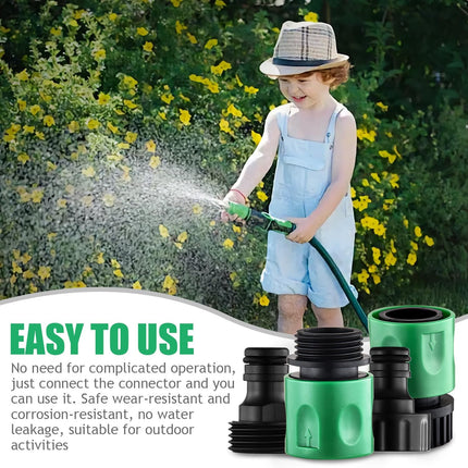 16 Pieces Garden Water Hose Quick Connectors,3/4 Inch GHT Male and Female Water Hose Quick Connect Fittings with 10 Pieces Rubber Washer