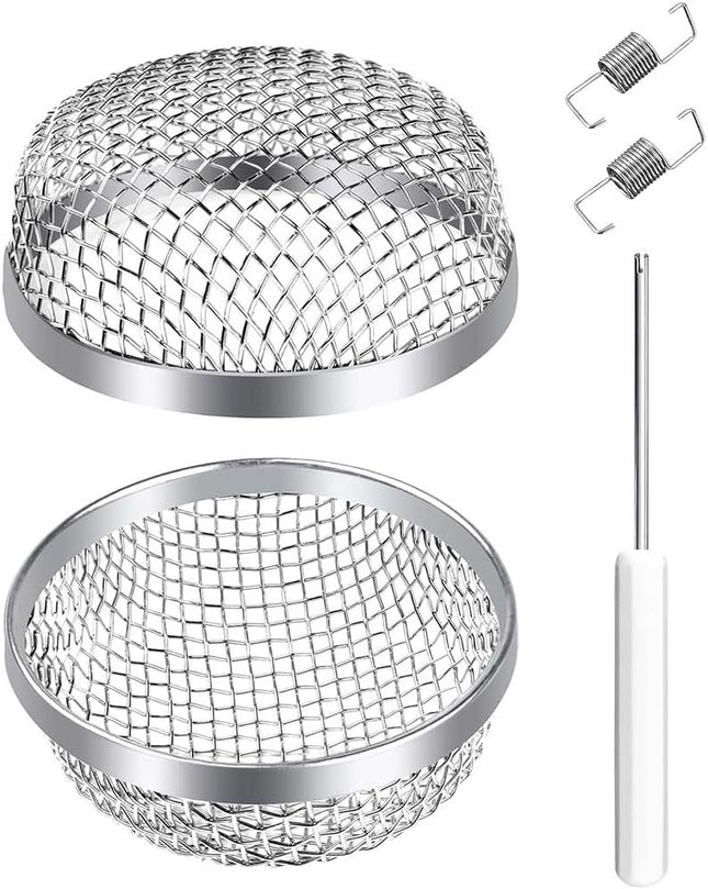 RV Furnace Vent Insect Screen Cover 2 Pack with Installation Tool Durable Mesh RV Flying