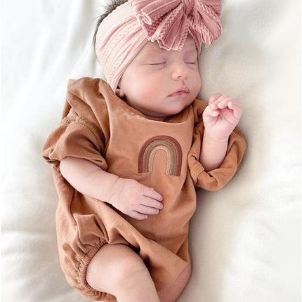 Handmade Baby Headbands Soft Stretchy Nylon Hair Bands with Bows for Newborn Infant Baby Toddler Girls