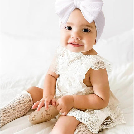 Handmade Baby Headbands Soft Stretchy Nylon Hair Bands with Bows for Newborn Infant Baby Toddler Girls