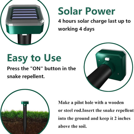 Snake Repellent for 0utdoors, 8 Pack Snake Repeller Outdoor, Snake Repellent for Yard Powerful, Snake Away Scare for Outdoors Lawn Garden and Yard