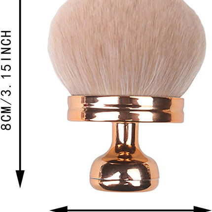 Extra Large Body Self Tanner Makeup Brush, 3 Inch Wide-headed Self Tanning Kabuki Blend Brush for Powder, Blusher, Foundation, Bronzer, Self Tan Face, Body, Leg and Back Applicator (Gold)