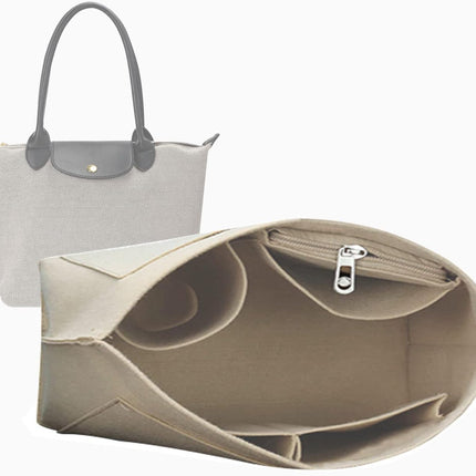 tote insert organizer bags for longchamp bag women le pliage tote organizer 1028beige-L