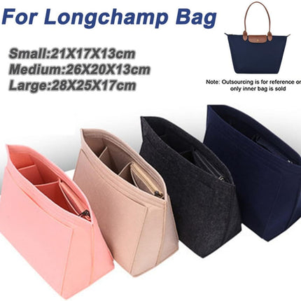 tote insert organizer bags for longchamp bag women le pliage tote organizer 1028beige-L