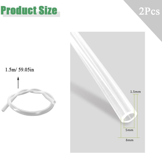 2 Pcs Silicone Tubing Hose for Automatic Drinking Water Pump Replacement Compatible with Electric – product detail