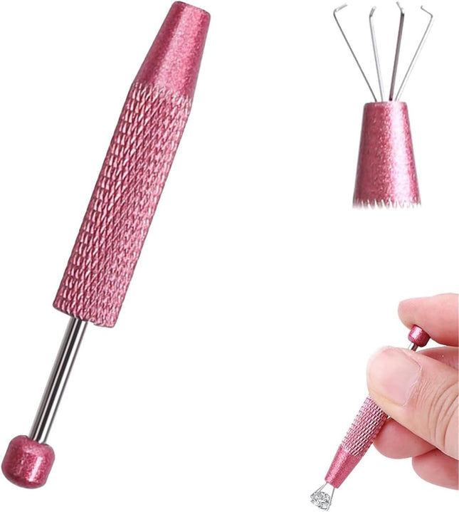 Piercing Assistant Pen Piercing Ball Grabber Tool Diamond Claw Tweezers 4 Claw Jeweler's Pick Up Tool
