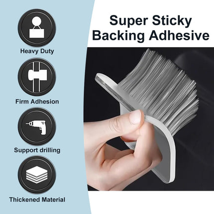 Adhesive Baseball Hat Hooks for Wall, Caps Strong Holder, Ball Cap Hanger Wall Mount, Hat Display Rack, Hats Organizer Accessories, Clear, 8-Pack