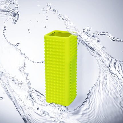 2 PCS Silicone Pet Hair Remover, Reusable Rubber Pet Hair Block Roller Cleaner for Carpet, Couch, Furniture, Car Seats (Orange, Yellow)
