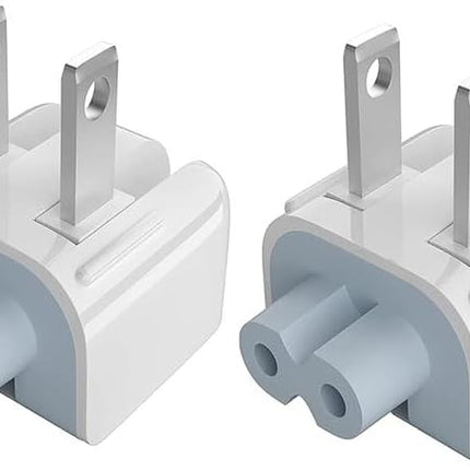 2Pcs Mac AC Wall Adapter Plug Duckhead – US Standard Wall Charger with Power Cord for MacBook, iBook, iPhone & iPod,Replacement AC Power Adapter Brick