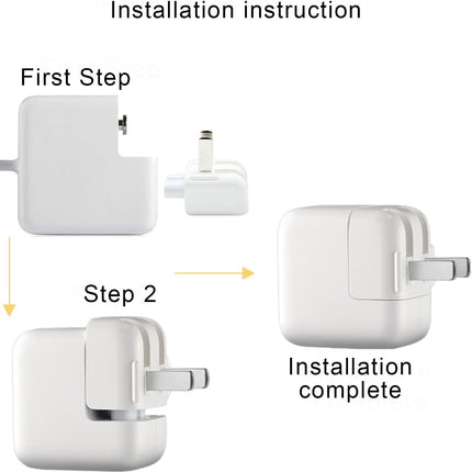 2Pcs Mac AC Wall Adapter Plug Duckhead – US Standard Wall Charger with Power Cord for MacBook, iBook, iPhone & iPod,Replacement AC Power Adapter Brick