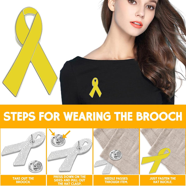 Yellow Ribbon Brooch Israel Hostage Women Men Bring Them Home Brooch Yellow Ribbon Breast – product detail