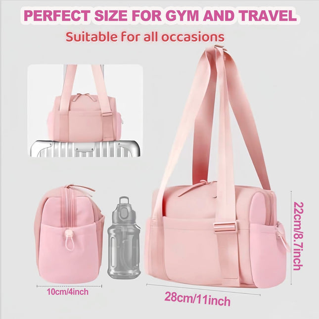 Mini Gym Bag for Women Small Duffle Bag with Wet Compartment Lightweight Waterproof Cute Tote for Girls – product detail