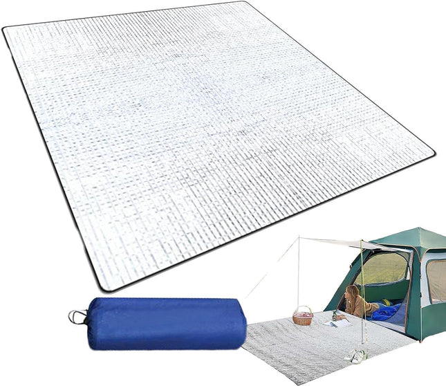 200 200CM Aluminium Foil Camping Mat Insulating Waterproof Thermal Foam Sleeping Mat For Camping