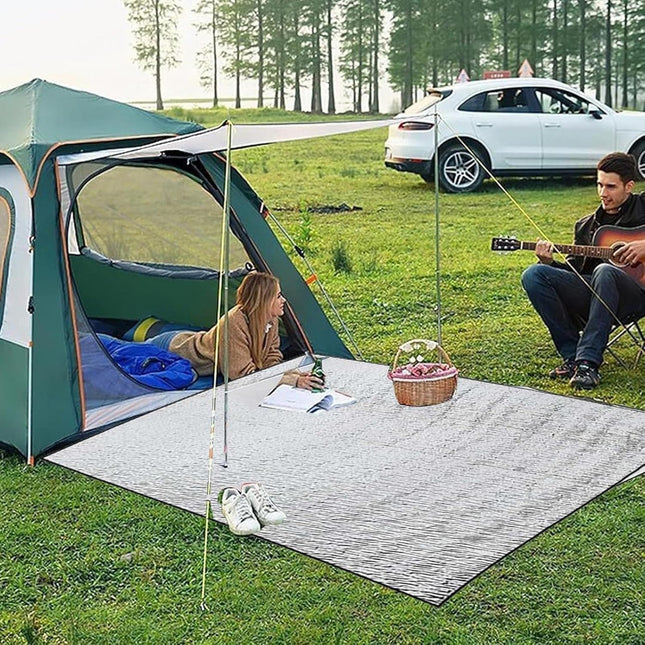 200 200CM Aluminium Foil Camping Mat Insulating Waterproof Thermal Foam Sleeping Mat For Camping – product detail