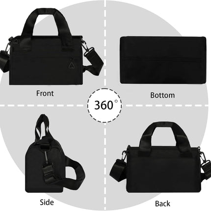 Mini Gym Bag Small Sport Bag Adjustable Duffle Bag Detachable Strap Gym Tote for Men Women Portable Shoulder Fitness Bag for Travel Sports