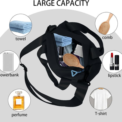 Mini Gym Bag Small Sport Bag Adjustable Duffle Bag Detachable Strap Gym Tote for Men Women Portable Shoulder Fitness Bag for Travel Sports