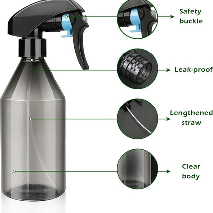 Plant Mister Water Spray Bottle - Fine Mist Spray Bottle for Flowers, Plants, Gardening, Cleaning Solutions - 10oz, Plastic
