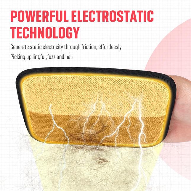 Pet Hair Remover Electrostatic Pet Hair Removal Gloves Reusable Cat & Dog Hair Remover for – product detail
