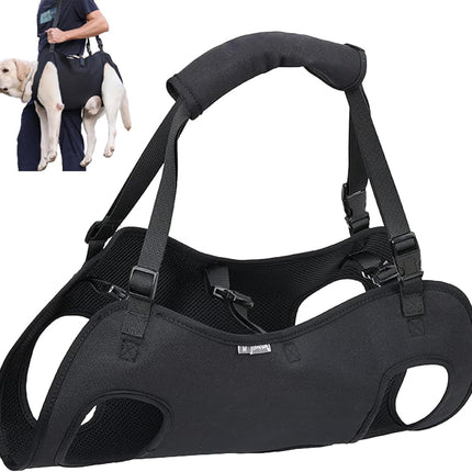 Dog Lifting Strap, Adjustable Sling for Elderly Dogs with Joint Injury and Arthritis, Dog Shoulder Strap for Dogs with Loss of Stability (M)