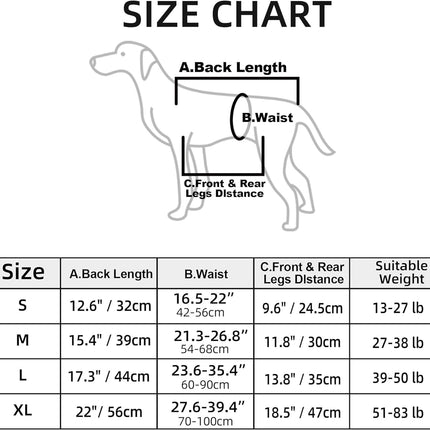 Dog Lifting Strap, Adjustable Sling for Elderly Dogs with Joint Injury and Arthritis, Dog Shoulder Strap for Dogs with Loss of Stability (M)