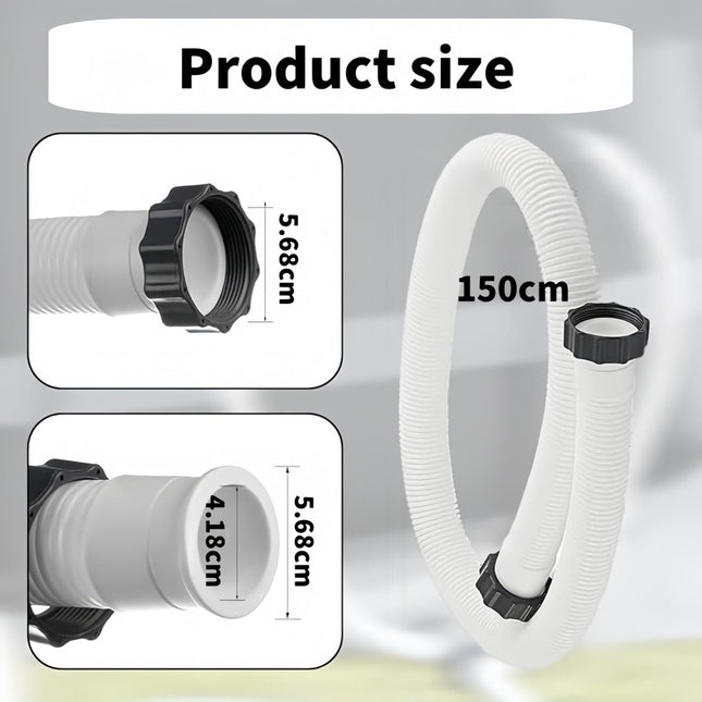 1.5 Diameter Pool Pump Replacement Hose Compatible with Intex 1500-2500 GPH Pumps Sand Filters & – product detail