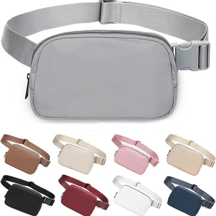 Belt Bag for Women Fanny Pack Dupes, Fashion Crossbody Waist Pack Bag with Adjustable Strap, Everywhere Belt Bag for Travel Outdoors Running Hiking（Grey）