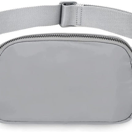 Belt Bag for Women Fanny Pack Dupes, Fashion Crossbody Waist Pack Bag with Adjustable Strap, Everywhere Belt Bag for Travel Outdoors Running Hiking（Grey）