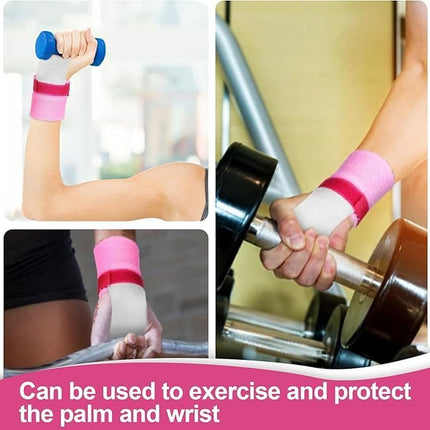 2 Packs Kids Gymnastics Grips Wristbands Sets for Youth, Palm Protection & Wrist Support for Training, Workout - Sports Accessories